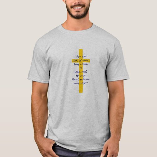 Gold Christian Cross Shirt