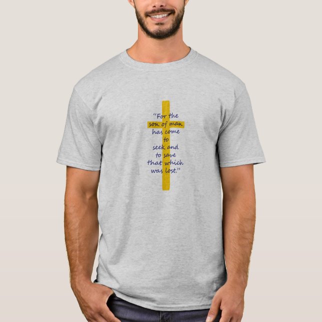 Gold Christian Cross Shirt (Front)