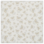 Gold Christmas Angel of Joy Seamless Pattern Fabric