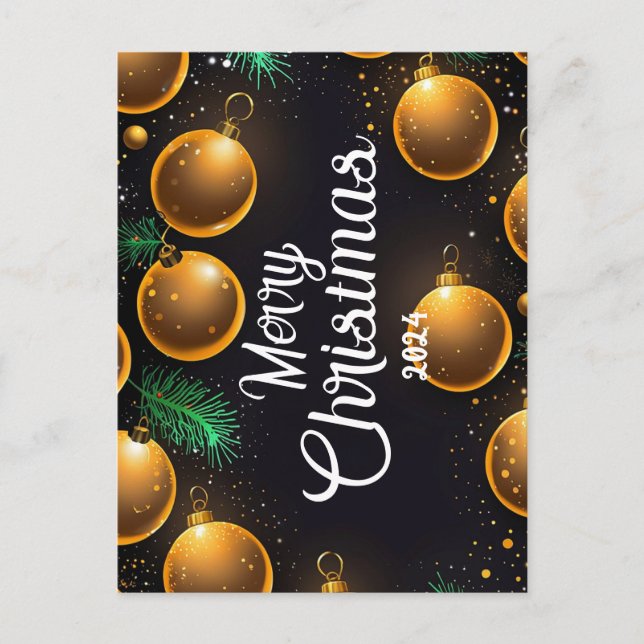 Gold Christmas - Annual Holiday Cards (Front)
