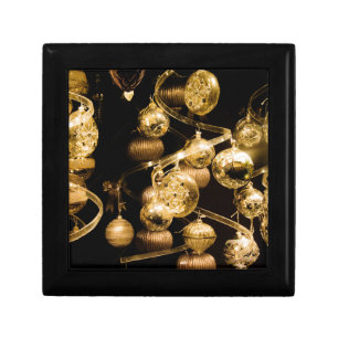 Gold Christmas Baubles Gift Box