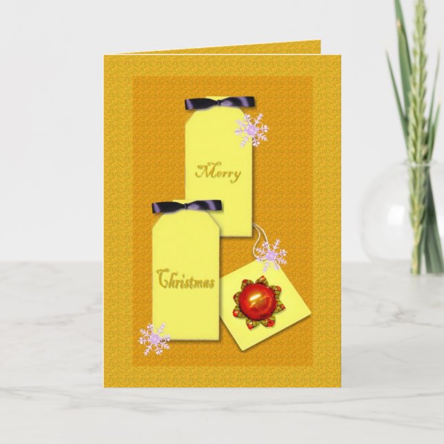 Gold Christmas Card (Front)