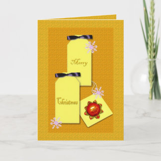 Gold Christmas Card
