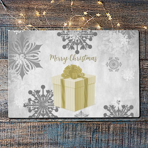 Gold Christmas Gift Holiday Placemat