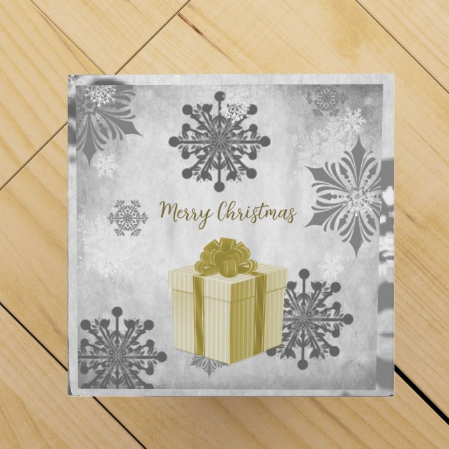 Gold Christmas Gift Wine Gift Box (Top)