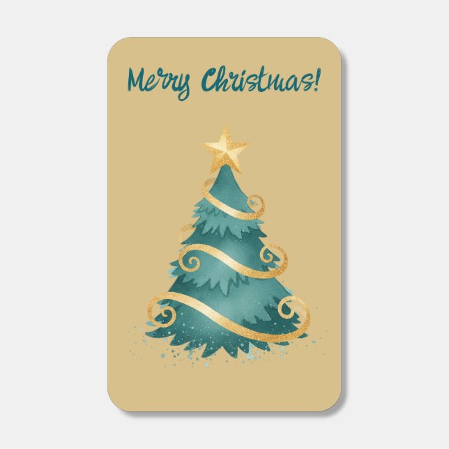 Gold Christmas Matchboxes (Front)