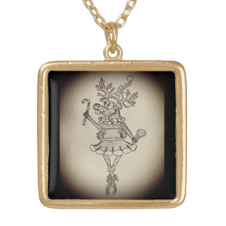 Gold Christmas Necklace