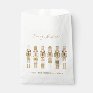 GOLD CHRISTMAS NUTCRACKER FAVOR BAG