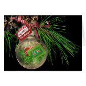 gold Christmas ornament (Front Horizontal)