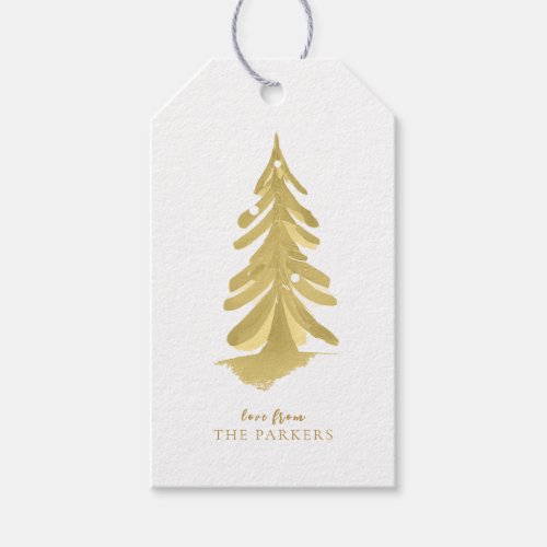 Gold Christmas Pattern10 ID1009 Gift Tags