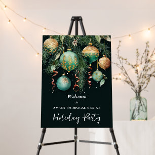 Gold Christmas Tree Ornaments Holiday Party Foam Board