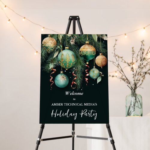 Gold Christmas Tree Ornaments Holiday Party Foam Board