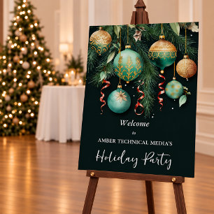 Gold Christmas Tree Ornaments Holiday Party Foam Board