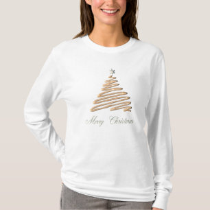 Gold Christmas Tree T-Shirt
