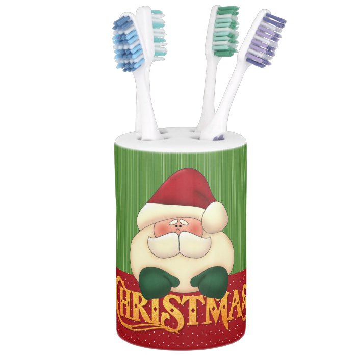 Gold Christmas Word Art With Santa Bathroom Set Zazzle Gold Christmas Word Art With Santa Bathroom Set