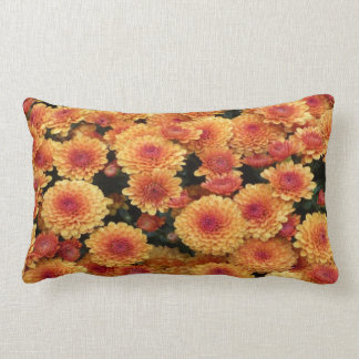 Gold Chrysanthemums Lumbar Pillow