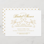 Gold Cinderella Bridal Shower Invitation (Front/Back)