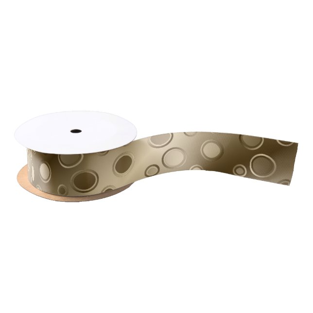 Gold Circle Champagne Bling ribbon (Spool)