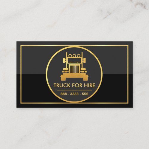 Gold Circle Grey Black Logistic Layer  Business Card