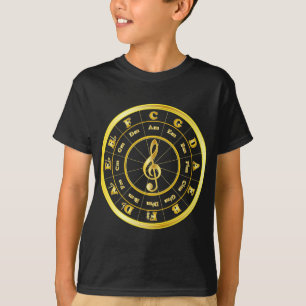 "Gold" Circle of Fifths T-Shirt