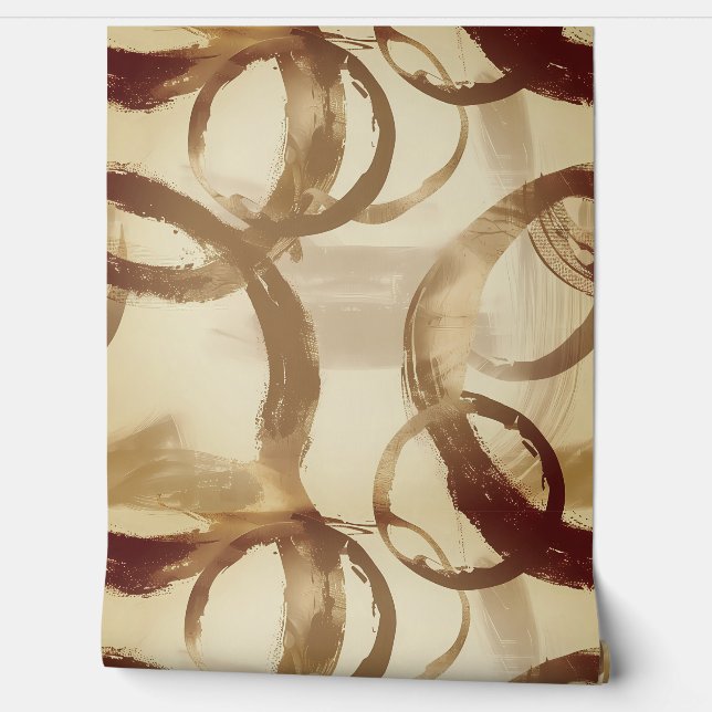 Gold Circles Circular shapes Wallpaper (Unrolling)