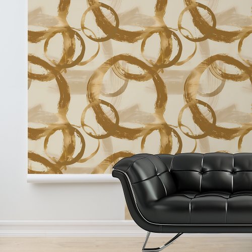 Gold Circles Circular shapes Wallpaper