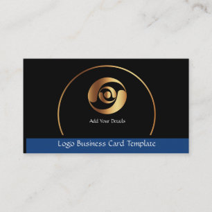 Gold Circles Corporate Logo - Simple Gold Logo Business Card