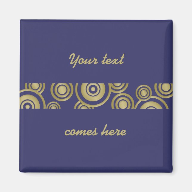 gold circles magnet (Front)