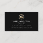 Gold Clapperboard Icon Film Director Visual Arts Business Card at Zazzle