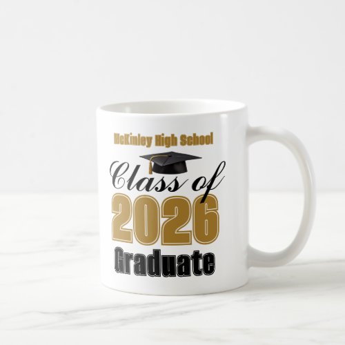 Gold Class of 2026 Graduation Keepsake