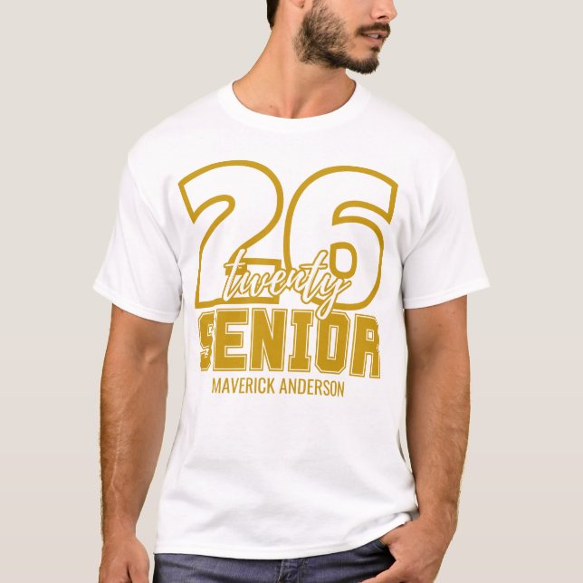 Gold Class of 2026 Graduation  T-Shirt (Front)