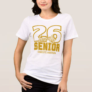 Gold Class of 2026 Graduation  Tri-Blend Shirt