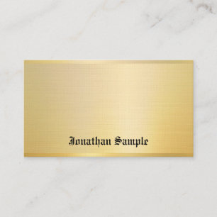 Gold Classic Look Vintage Nostalgic Text Template Business Card