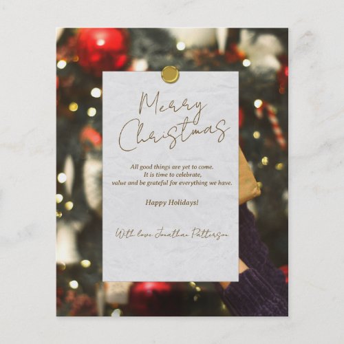 Gold Classy and Elegant Merry Christmas Instagram  Flyer
