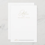 Gold Classy Chic Minimalist Wedding Advice Card<br><div class="desc">This gold classy chic minimalist wedding advice card is perfect for a rustic wedding. The simple and elegant design features classic and fancy script typography in gold. These cards are perfect for a wedding, bridal shower, baby shower, graduation party & more. Personalize the cards with the names of the bride...</div>