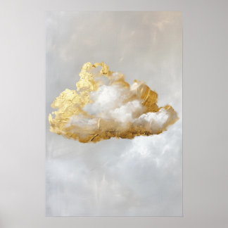 Gold cloud poster