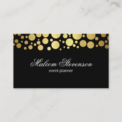 Gold Cluster  Lux Shimmer Business Card