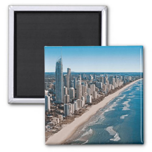 Gold Coast Australia Aerial View Magnet