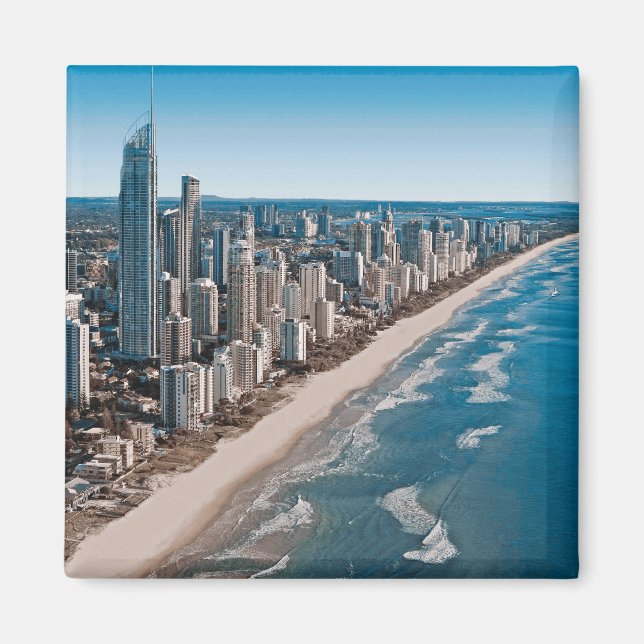 Gold Coast Australia Aerial View Magnet (Front)