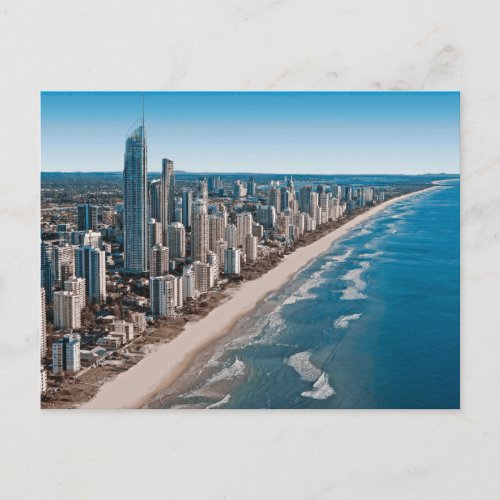 Gold Coast Australia Aerial View Postcard