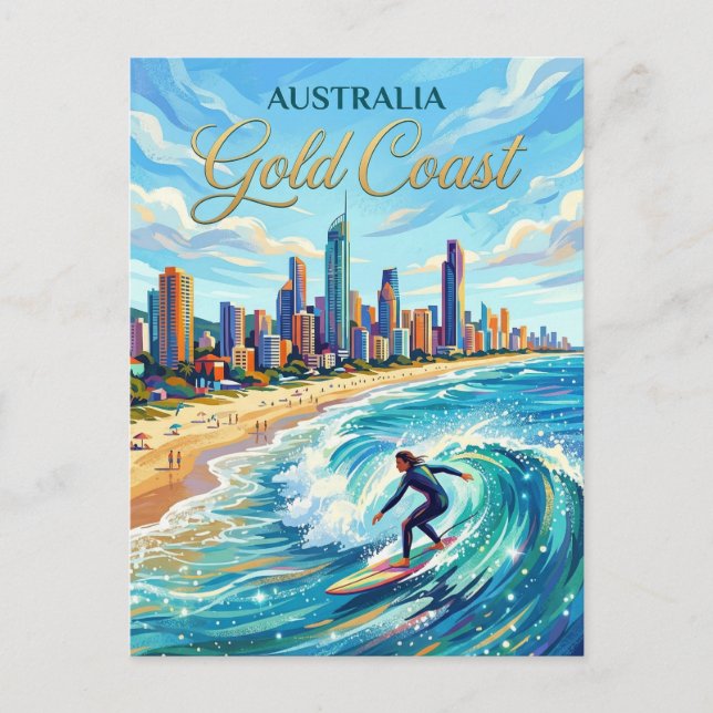 Gold Coast Australia Postcard (Front)