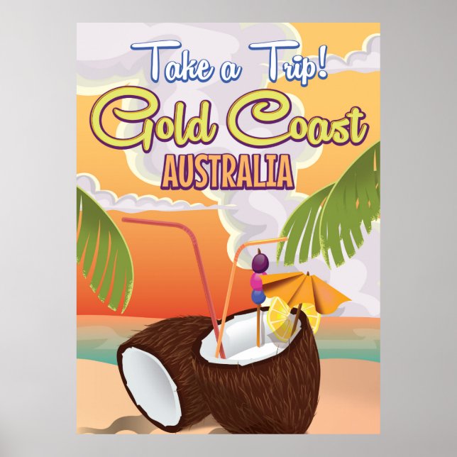 Gold Coast, Australia travel poster (Front)