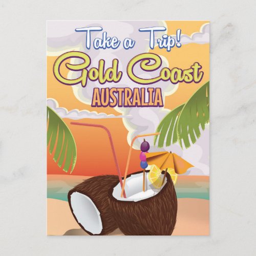 Gold Coast Australia travel poster Postcard