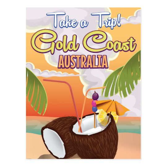 Gold Coast, Australia travel poster Postcard