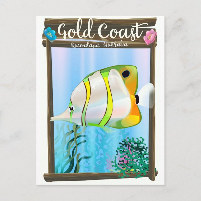 Gold Coast Australia travel poster. Postcard (Front)