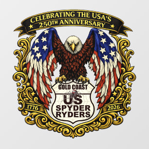 Gold Coast Chapter - Decal Eagle USA250