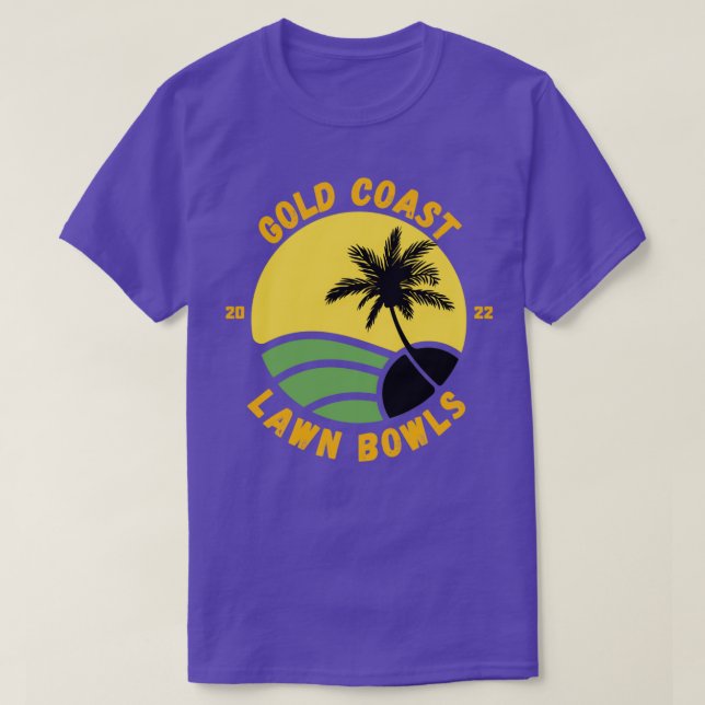 GOLD COAST LAWN BOWLS 2022 T T-Shirt (Design Front)