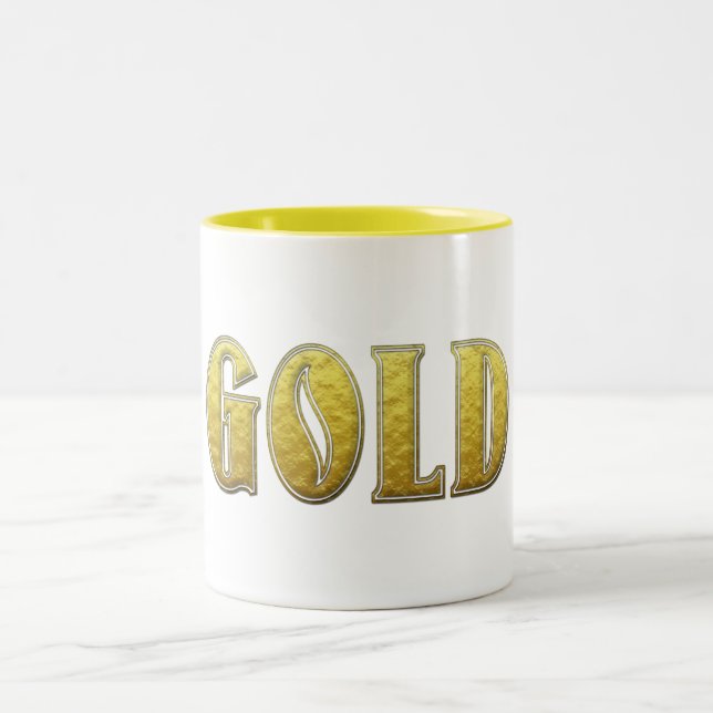 Gold Coffee Mug (Center)