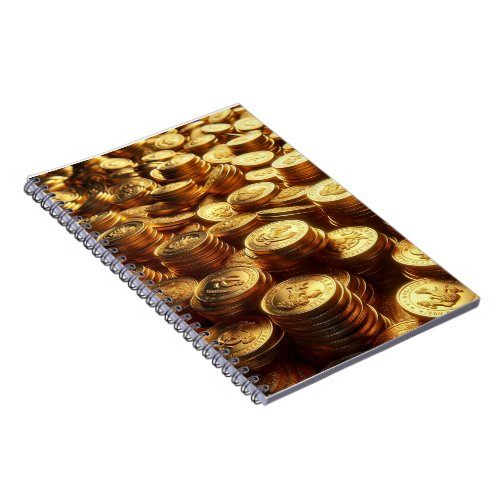 gold coin notebook