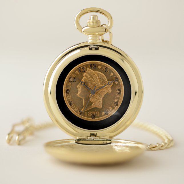 Gold Coin Pocket Watch (Inside)